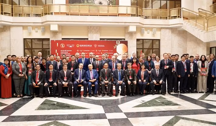 Các đại biểu tham dự Diễn đàn Hiệu trưởng đại học Việt Nam - Liên bang Nga lần thứ 2.