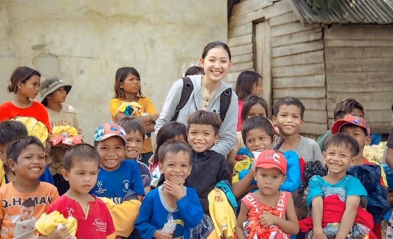 Hạnh phúc của Thùy Trang là chứng kiến nụ cười ấm áp, rạng ngời của những hoàn cảnh bất hạnh.