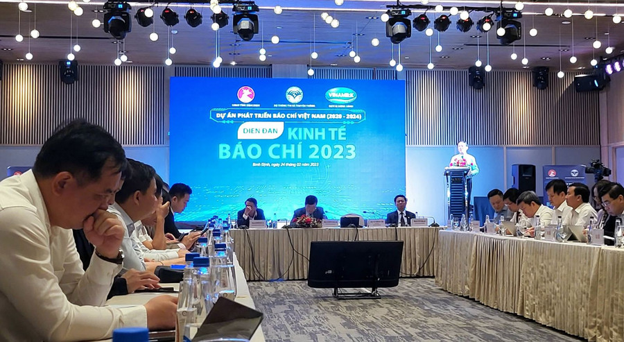 Diễn đàn kinh tế báo chí năm 2023 tổ chức hồi tháng 2/2023.