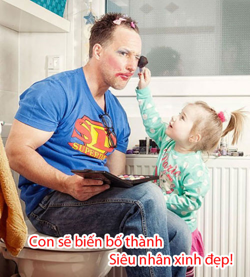 Cười té ghế với những tai nạn son phấn do bé yêu gây ra ảnh 17 cuoi te ghe voi nhung tai nan son phan do be yeu gay ra - 17