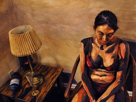  Đây là một tác phẩm của Alexa. Khi xem những bức ảnh này, thoạt tiên người ta sẽ tưởng đây là ảnh chụp lại một bức tranh sơn dầu, nhưng không phải, ống kính nhiếp ảnh chỉ đang ghi lại những người mẫu được “sơn quết” màu vẽ và thế giới 3D bỗng hóa thành một bức tranh 2D nhờ vào sự “hợp tác đánh lừa” của thủ thuật phối màu trên người mẫu và góc chụp của ống kính máy ảnh. 