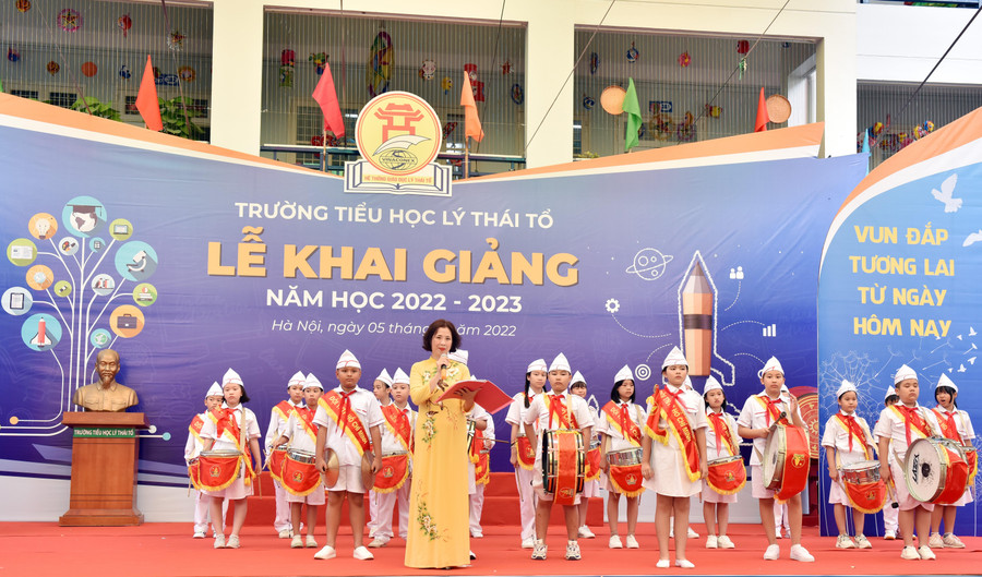 Khai giảng năm học 2022-2023 tại Trường Tiểu học Lý Thái Tổ.