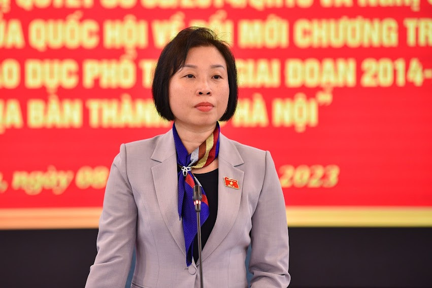 Bà Phạm Thị Thanh Mai phát biểu tại buổi làm việc. Bà Phạm Thị Thanh Mai phát biểu tại buổi làm việc.