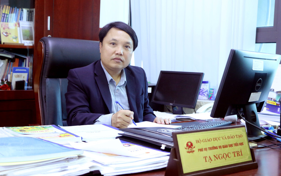 TS Tạ Ngọc Trí - Phó Vụ trưởng Vụ Giáo dục Tiểu học, Bộ GD&ĐT. Ảnh: TG TS Tạ Ngọc Trí - Phó Vụ trưởng Vụ Giáo dục Tiểu học, Bộ GD&ĐT. Ảnh: TG
