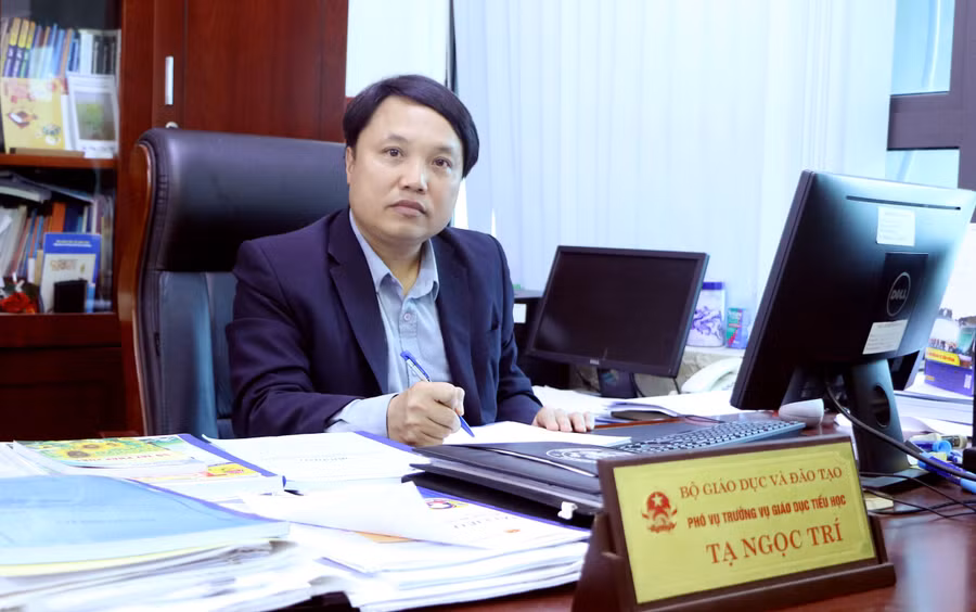 TS Tạ Ngọc Trí - Phó Vụ trưởng Vụ Giáo dục Tiểu học, Bộ GD&amp;ĐT. Ảnh: TG