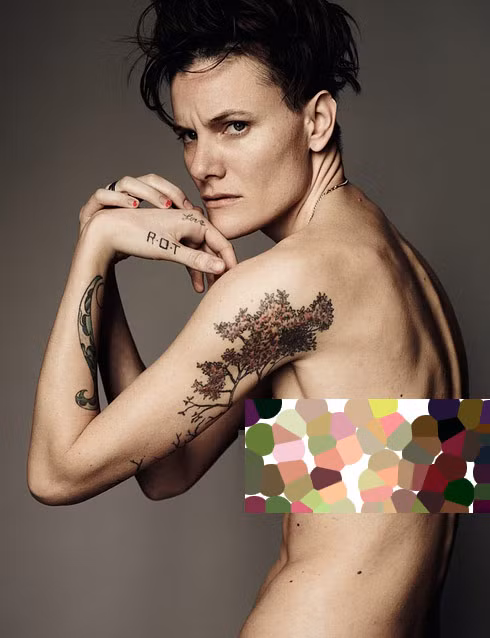 Những hình xăm nơi “hiểm hóc” của các người mẫu ảnh 1