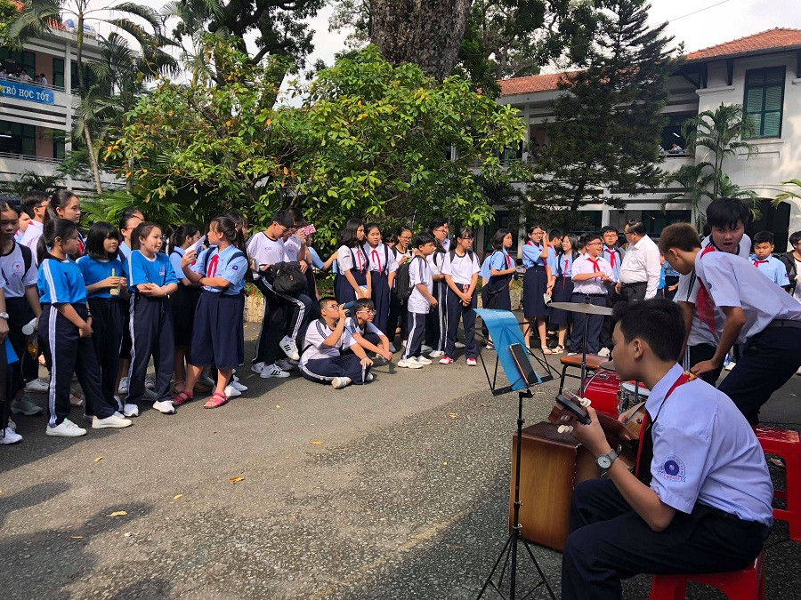 Khác với giờ ra chơi của các ngày trong tuần, giờ ra chơi vào ngày thứ Sáu khá đặc biệt