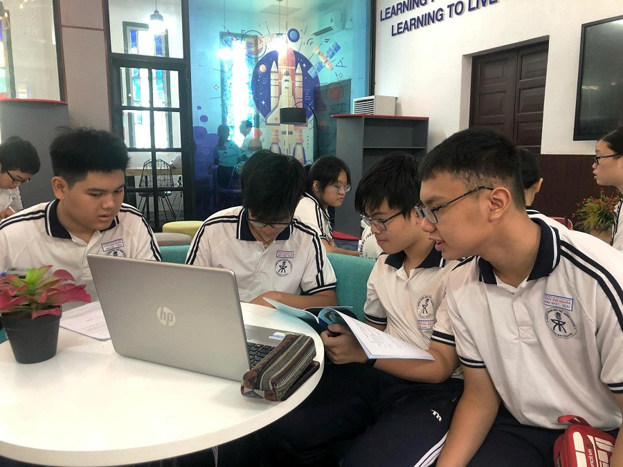 Không gian lớp học thoải mái giúp các em tiếp thu bài hiệu quả hơn