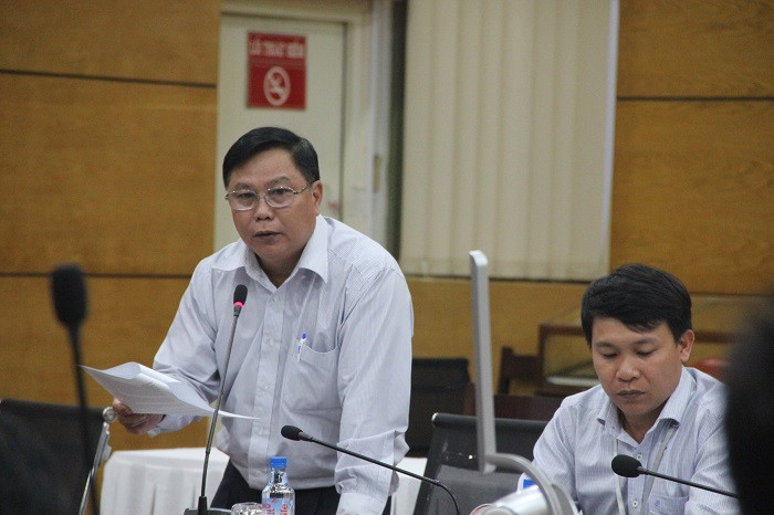 Ông Nguyễn Huỳnh Long phát biểu tại buổi khảo sát