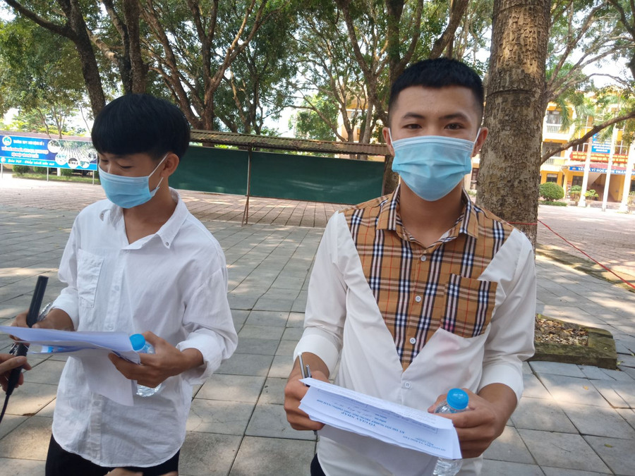 Thí sinh sẵn sàng cho bài thi môn Toán.