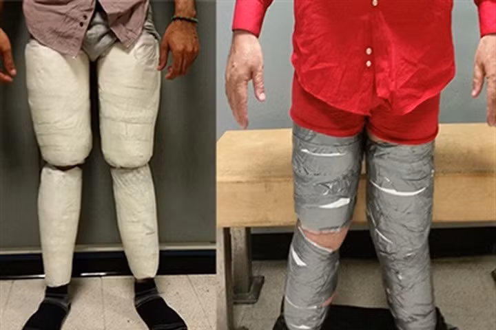 Mỹ bắt hai khách đi máy bay giấu 10 kg ma túy trong quần