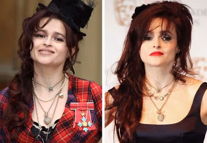 Helena Bonham Carter có một vài chiếc vòng cổ vô cùng yêu thích, và cô ấy thường trưng diện nó.