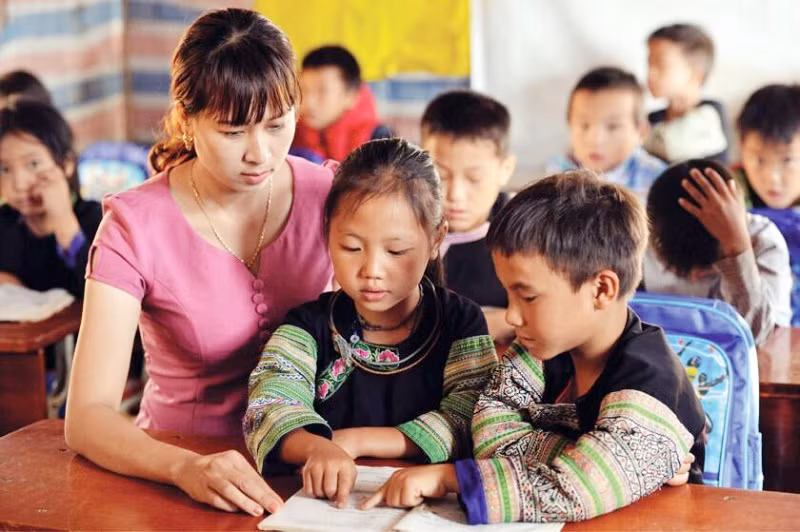 Giáo dục miền núi từng bước phát triển vững chắc. Ảnh minh họa