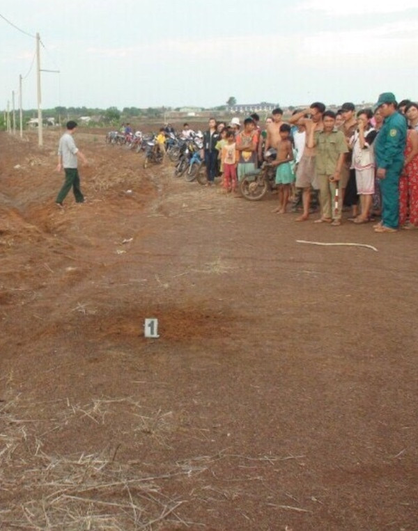 Hiện trường vụ việc.