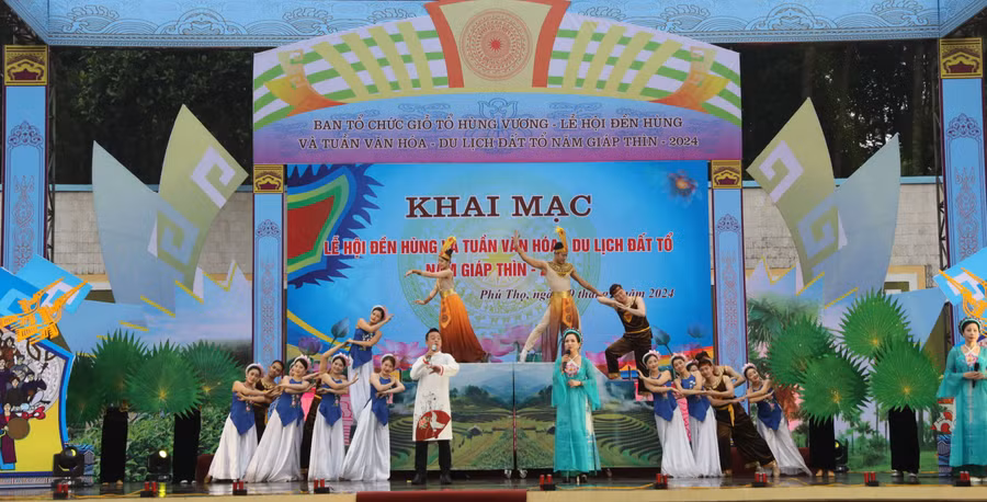 Khai mạc Lễ hội Đền Hùng và Tuần văn hóa du lịch đất Tổ năm Giáp Thìn 2024.