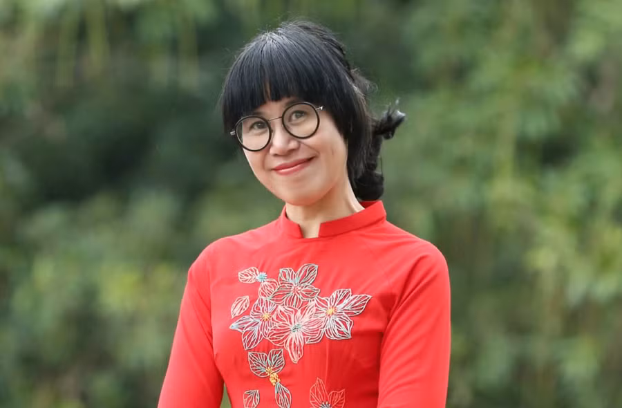 Cô Nguyễn Thị Vân Hồng – Hiệu trưởng Trường THCS Chương Dương (Hoàn Kiếm, Hà Nội). Ảnh: TG.