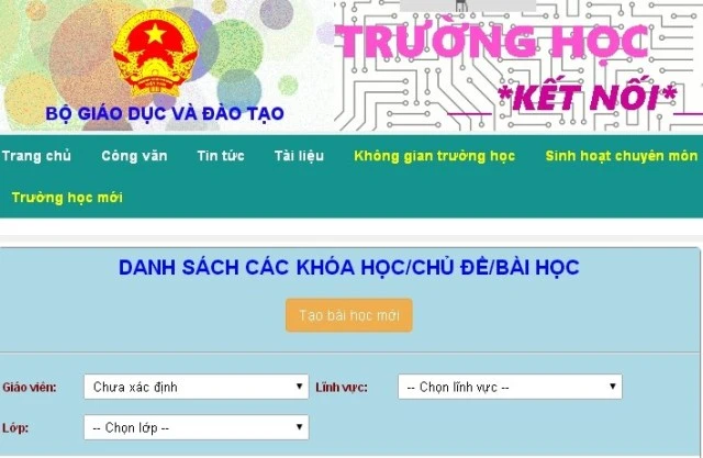 Ôn thi THPT quốc gia miễn phí trên Trường học kết nối