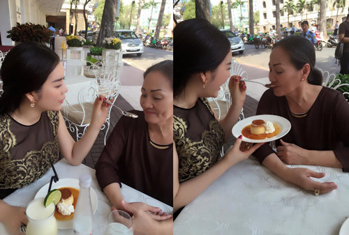 Lý Nhã Kỳ và mẹ