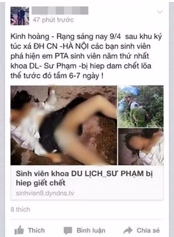 Tung tin "nữ sinh bị hiếp’: Công an triệu tập nhiều đối tượng