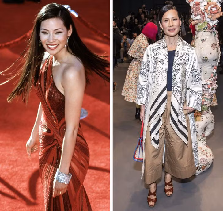 Lucy Liu năm 2000 và bây giờ.