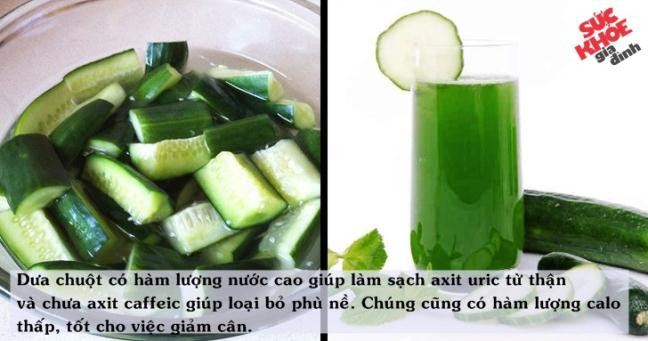 10 thực phẩm và đồ uống chữa khỏi PHÙ NỀ  10 thuc pham va do uong chua khoi PHU NE