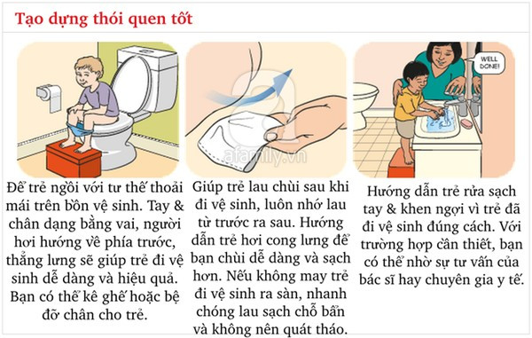 Kĩ năng chuẩn khi đi vệ sinh bố mẹ cần dạy con từ sớm 3 Kĩ năng chuẩn khi đi vệ sinh bố mẹ cần dạy con từ sớm 3