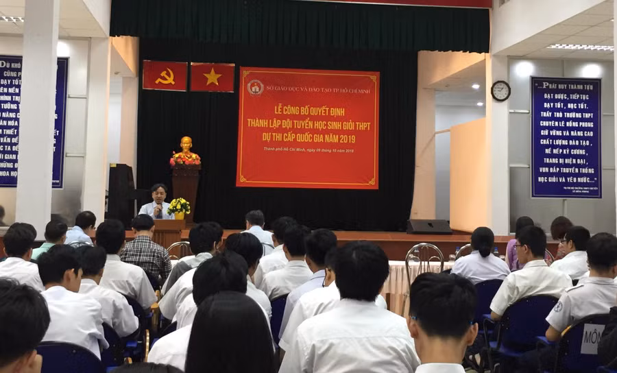 Công bố thành lập đội tuyển học sinh giỏi dự thi cấp quốc gia năm 2019