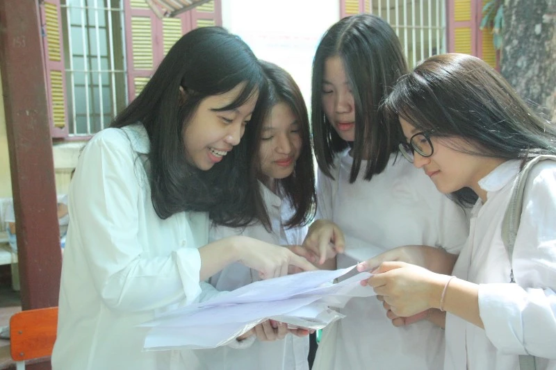 Thí sinh thi tuyển vào lớp 10 của Hà Nội năm học 2018-2019