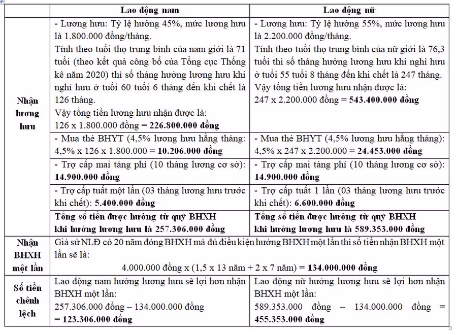 Nhiều thiệt thòi cho người lao động nếu lựa chọn nhận BHXH một lần &nbsp; ảnh 1