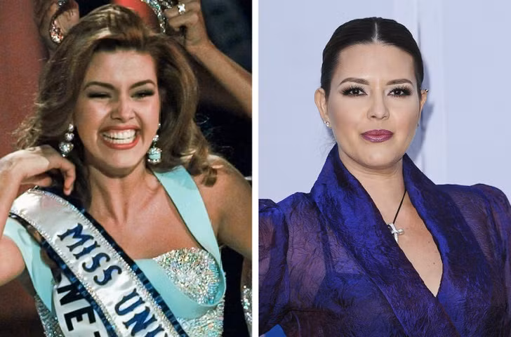 Alicia Machado đăng quang Hoa hậu Hoàn vũ năm 1996.