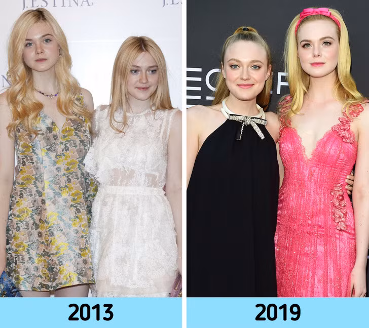 Hai chị em ruột Elle và Dakota Fanning đều rất xinh đẹp và nổi tiếng.