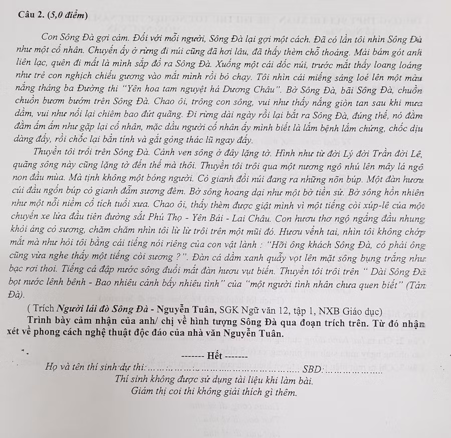 Học sinh hứng thú khi "Đi về nhà" của Đen Vâu vào đề thi thử môn Ngữ văn ảnh 2