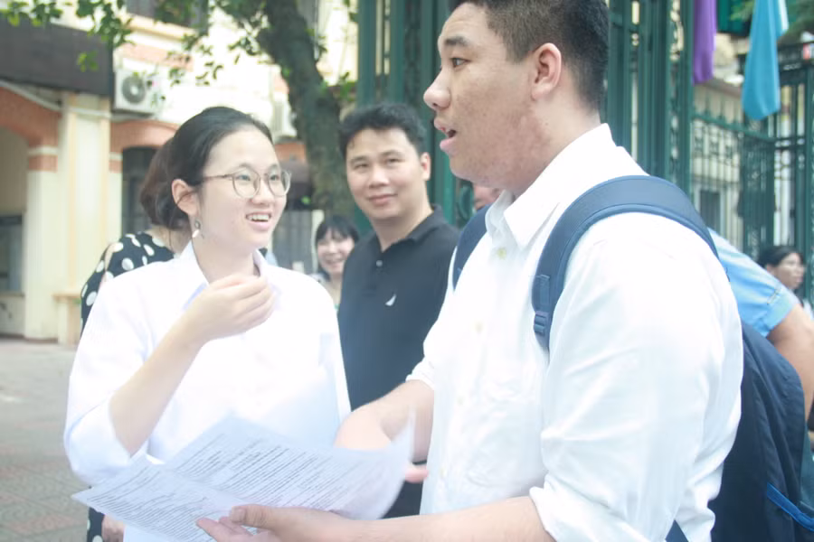 Thí sinh thi tốt nghiệp THPT. Ảnh: Hải Bình