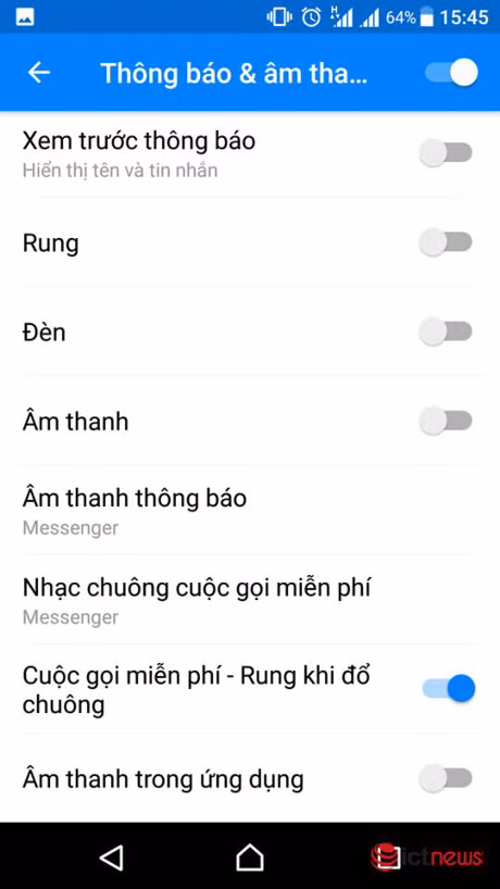 Huong dan tat thong bao, am thanh va rung tren Facebook Messenger - Anh 6
