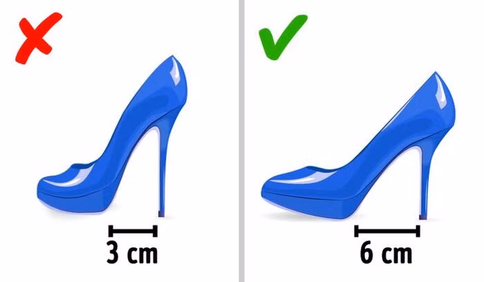 5 quy tắc chọn giày cao gót giúp đi cả ngày không đau chân ảnh 1