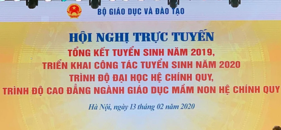 Hội nghị 7 điểm cầu triển khai công tác tuyển sinh năm 2020