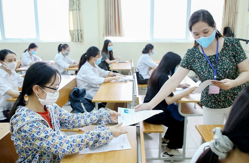 Bảo đảm an toàn tuyệt đối trong công tác in sao, chuyển đề thi đến tay thí sinh là công tác hết sức quan trọng. Ảnh minh họa