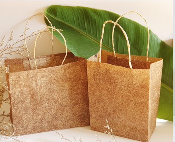 Sản phẩm bao bì được làm từ thân cây chuối Ảnh: NVCC Sản phẩm bao bì được làm từ thân cây chuối Ảnh: NVCC