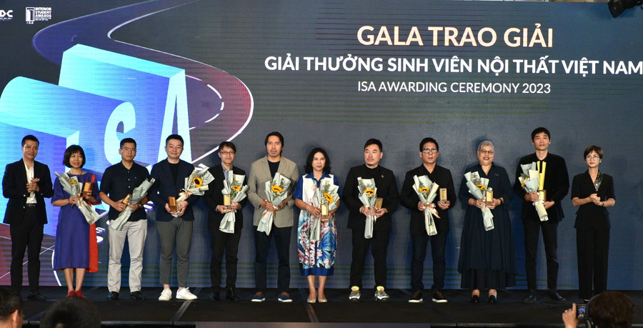 Hội đồng giám khảo giải thưởng Sinh viên thiết kế nội thất Việt Nam 2023.