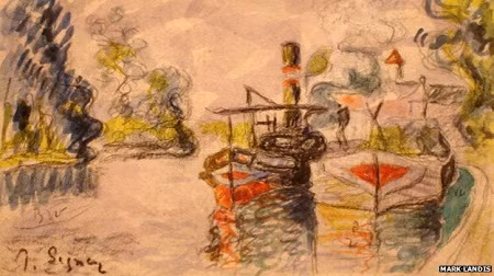 Một bức tranh chép của Mark Landis.