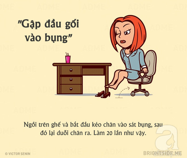 10 động tác tập tại văn phòng 10 động tác tập tại văn phòng