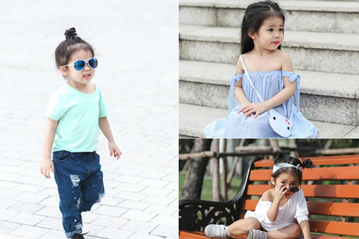 Bé 3 tuổi tự phối đồ mặc hàng ngày, sành điệu như mẫu nhí