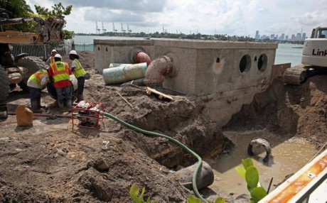 Thành phố Miami cũng dùng bơm chống ngập cho thành phố - Ảnh 5 Thanh pho Miami cung dung bom chong ngap cho thanh pho - Anh 5