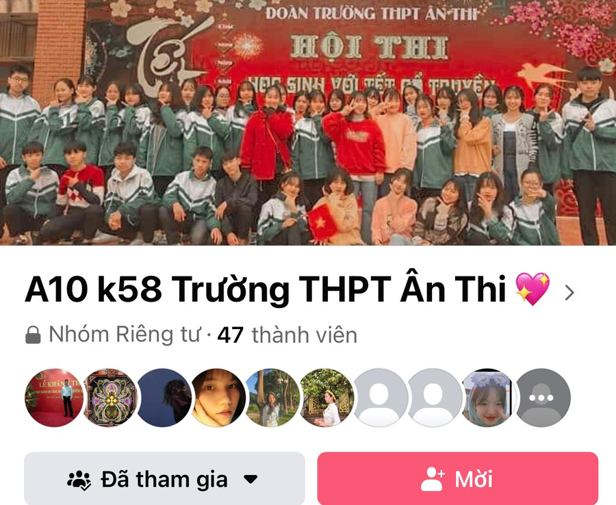 Trang Facebook kết nối thông tin của lớp 12A10. Trang Facebook kết nối thông tin của lớp 12A10.