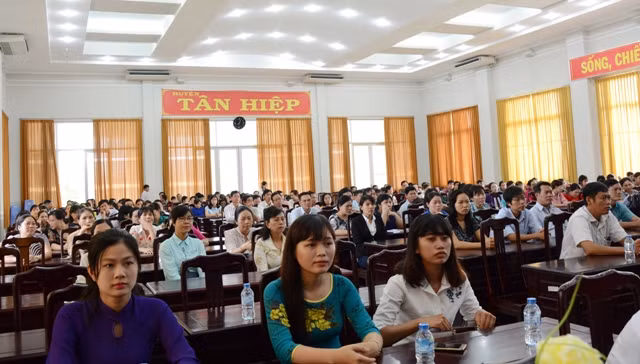 Các học viên tham dự lớp bồi dưỡng