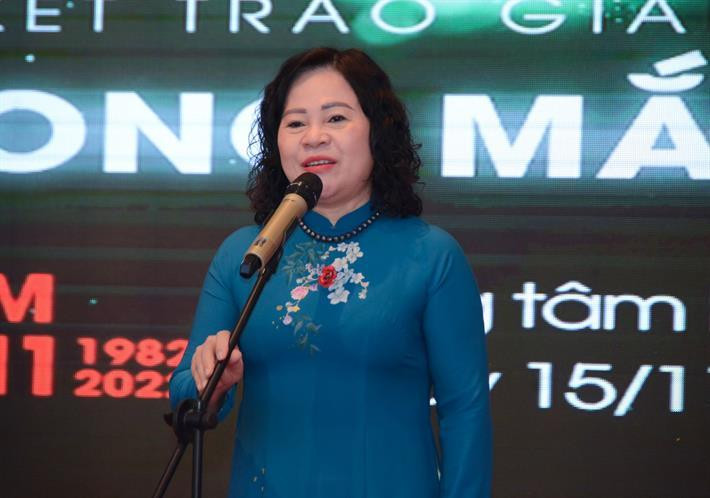 Thứ trưởng Bộ GD&ĐT Ngô Thị Minh phát biểu tại lễ tổng kết và trao giải cuộc thi “Thầy cô trong mắt em” năm 2022. Thứ trưởng Bộ GD&ĐT Ngô Thị Minh phát biểu tại lễ tổng kết và trao giải cuộc thi “Thầy cô trong mắt em” năm 2022.