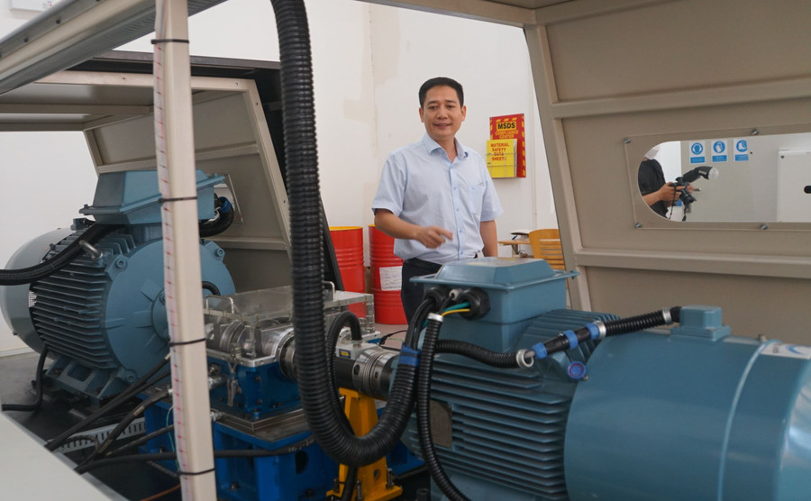 Phòng thí nghiệm của Khoa Cơ khí Động lực, Trường Đại học Sư phạm Kỹ thuật TPHCM. Ảnh: Mạnh Tùng Phòng thí nghiệm của Khoa Cơ khí Động lực, Trường Đại học Sư phạm Kỹ thuật TPHCM. Ảnh: Mạnh Tùng