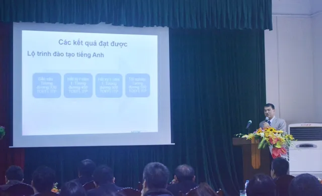 PGS.TS Bùi Trần Anh Đào – Ban quản lý đào tạo Học viện Nông nghiệp Việt Nam - phát biểu tại hội thảo.
