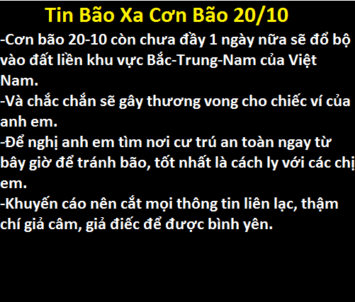 Ảnh chế tránh ""bão 20/10"" của cánh mày râu