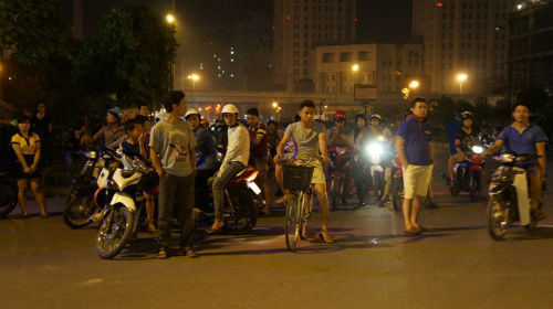 Vụ cháy đã gây sự chú ý rất lớn của người dân.